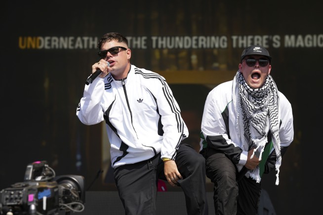 Rap duo Bob Vylan's anti-Israel chants prompt UK police to review Glastonbury acts