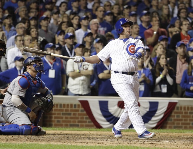 Montero's PH slam lifts Cubs over Dodgers 8-4 in NLCS opener