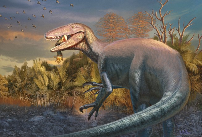 Scientists discover a new dinosaur from Argentina with a crocodile bone in its mouth