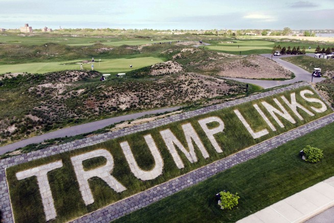 Sign bearing Trump's name removed from Bronx golf course as new management takes over