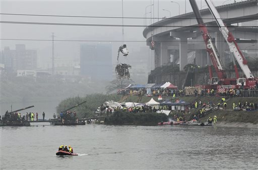 Mayday call issued before plane crashed into Taipei river