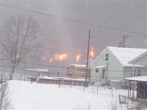 Train carrying 3 million gallons of crude still burning