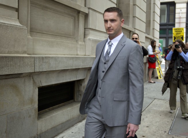 The Latest: Officer acquitted in Freddie Gray case