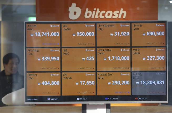 Bitcoin prices fall as South Korea says ban still an option