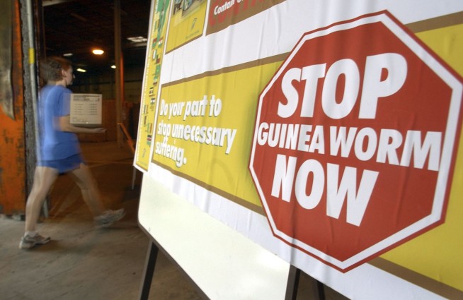 Jimmy Carter made eradicating Guinea worm disease a top mission