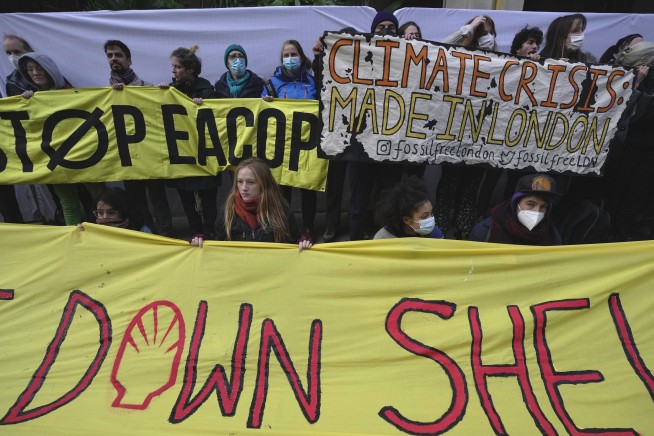 Greta Thunberg was among climate activists detained at a protest to disrupt oil executives' forum