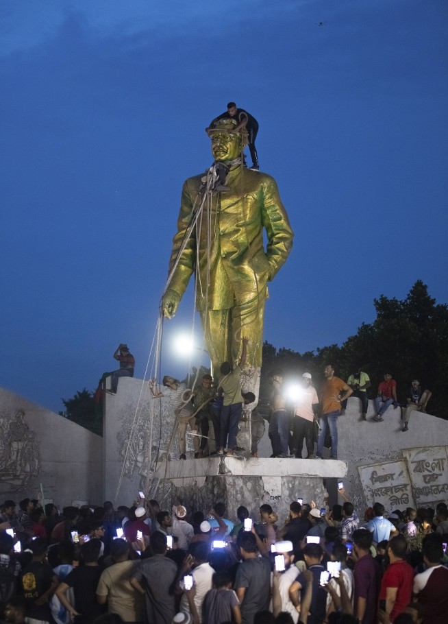 Bangladeshi PM Sheikh Hasina resigns as widening unrest sees protesters storm her official residence