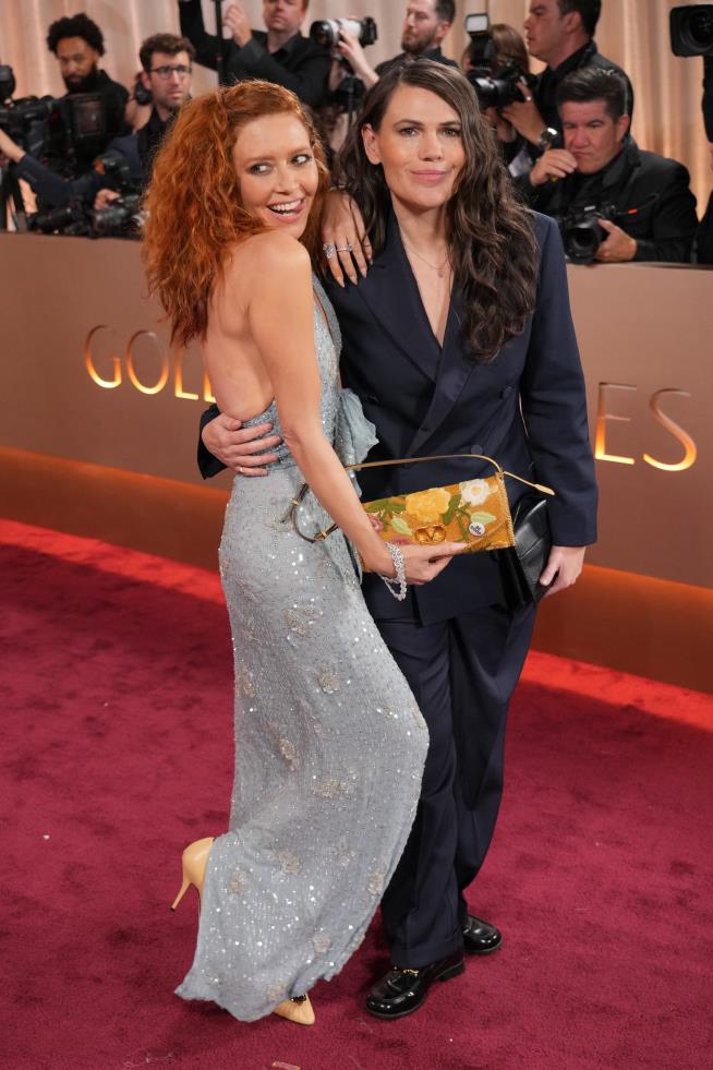 Celebrities wear pins protesting ICE at the Golden Globes