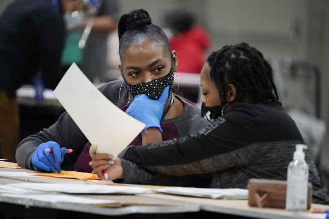 Georgia hand tally of votes is complete, affirms Biden lead