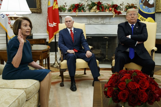 Trump threatens shutdown in wild encounter with Democrats