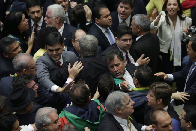 Fights loom after Brazil's lower chamber OKs impeachment