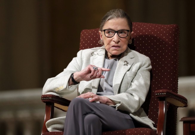 The Latest: Trump statement calls RBG a 'titan of the law'