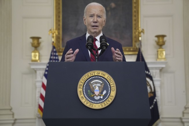 Biden says the US is rushing weaponry to Ukraine as he signs a $95 billion war aid measure into law