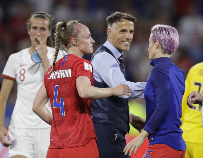 Rapinoe hopes to be ready for final despite hamstring strain