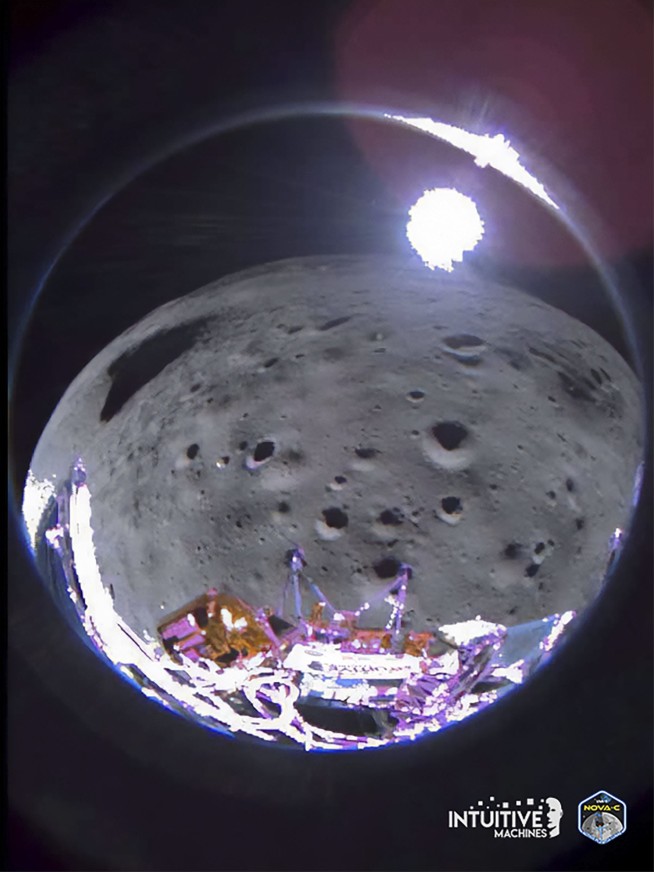 Sideways moon landing cuts mission short, private US lunar lander will stop working Tuesday