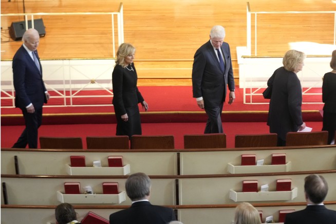 Rosalynn Carter honored by family, friends, first ladies and presidents, including husband Jimmy