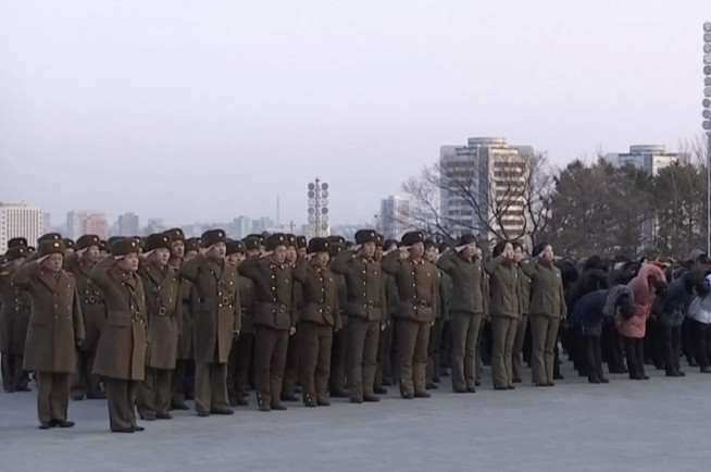 North Korea has military parade on eve of Olympics in South