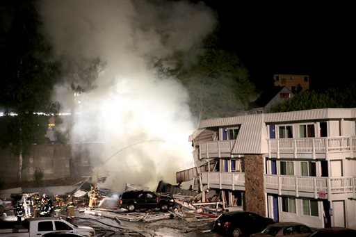 Explosion demolishes part of Washington state motel