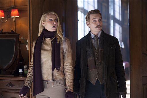Review: Depp indulges inner clown in charmless 'Mortdecai'
