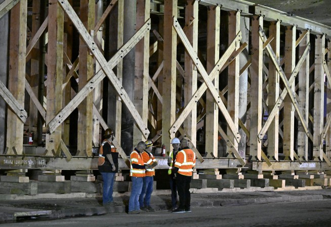 Los Angeles freeway is fully reopened after arson fire, just in time for Monday morning's rush hour