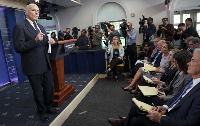 Kelly defends Trump's call to war widow, raps congresswoman