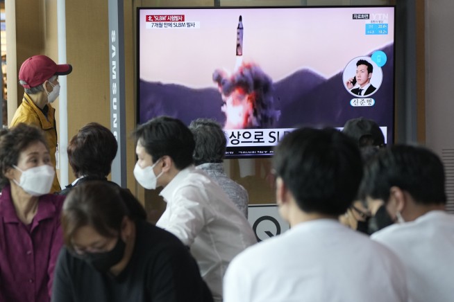 South Korea: North Korea test-fired missile from submarine