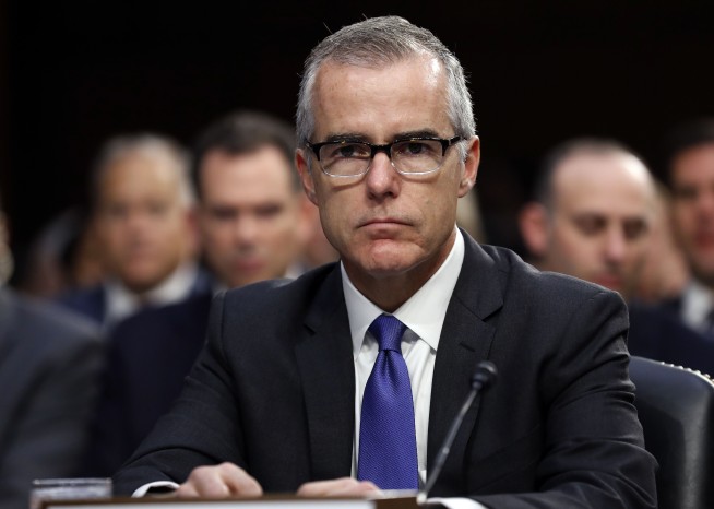 Ex-FBI official Andrew McCabe sues over his firing