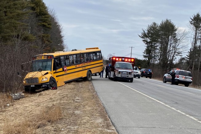 Students steer school bus to safety after driver collapses