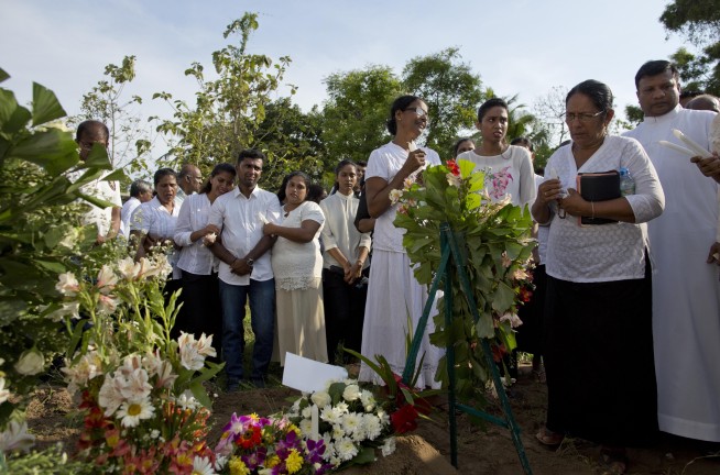 The Latest: UNICEF says 45 children killed in Easter attacks