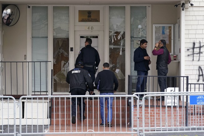 Windows smashed at India consulates in London, San Francisco