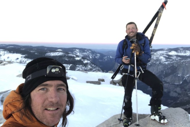 2 skiers defy death in descent of Yosemite's Half Dome