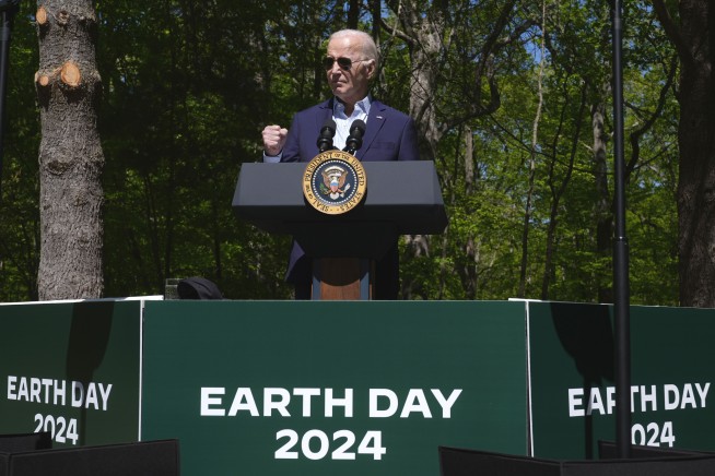 Biden marks Earth Day by going after GOP, announcing $7 billion in federal solar power grants