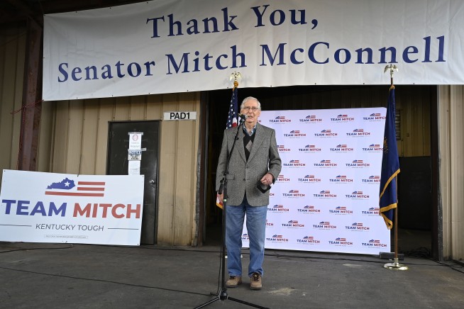 Senate Latest: Majority Leader McConnell holds his Ky. seat