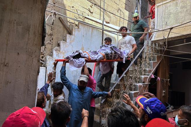 Gas explosion kills 16 after apartment building partially collapsed in southern Pakistan