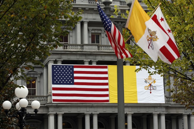 The Latest: Pope Francis gets rock-star welcome upon arrival