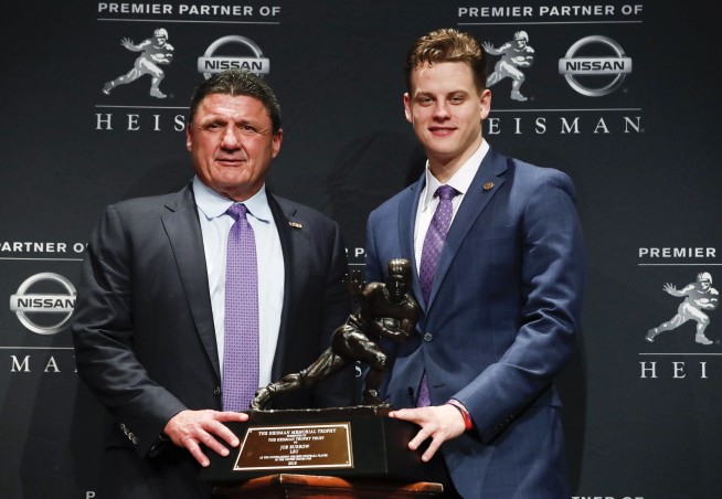 LSU QB Joe Burrow wins Heisman Trophy in landslide vote