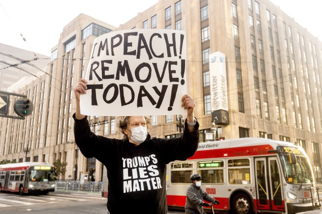 Twitter without Trump tumbles along with other tech shares