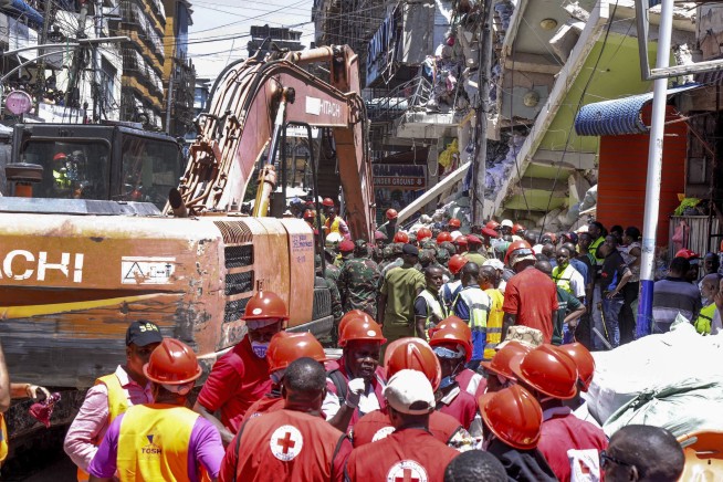 Rescue efforts will continue at collapsed building in Tanzania where at least 13 died