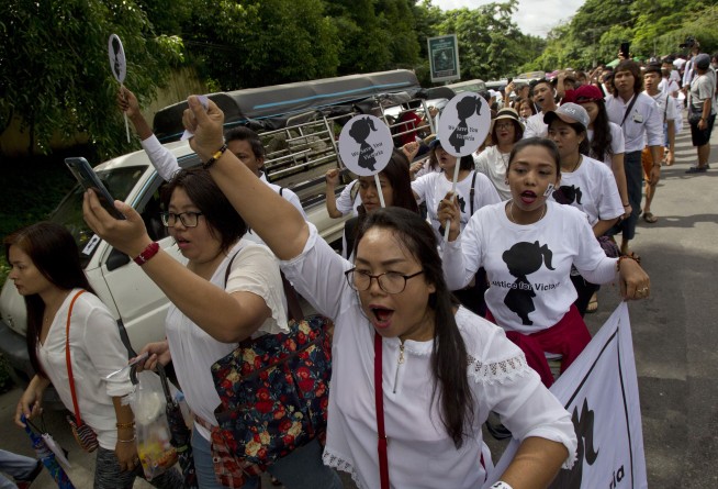 Protesters in Myanmar demand justice after 2-year-old raped