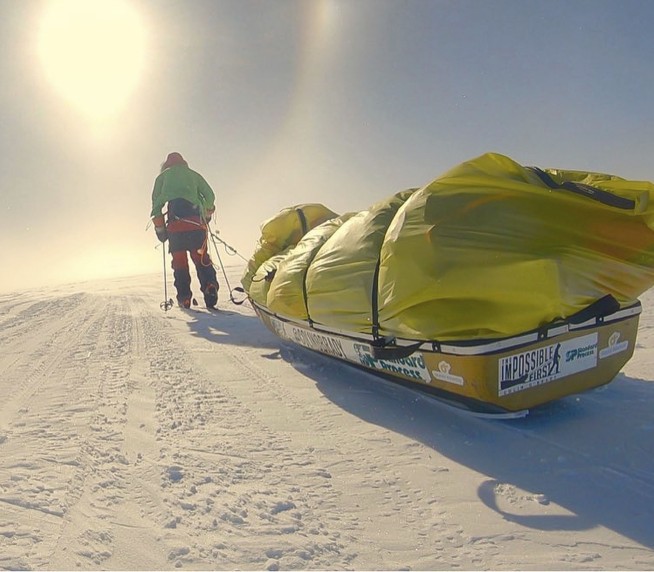 2nd man nears end of historic solo trek across Antarctica