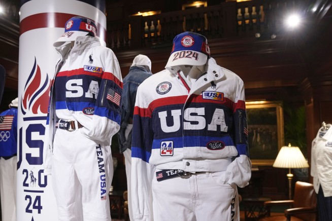 Ralph Lauren goes with basic blue jeans for Team USA's opening Olympic ceremony uniforms