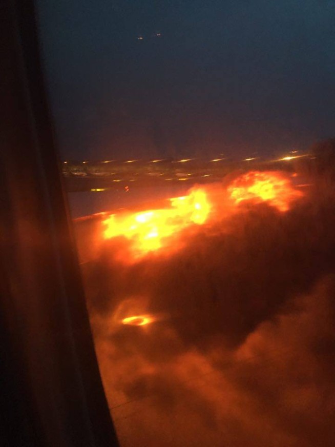Singapore Airlines jet catches fire, but all passengers safe