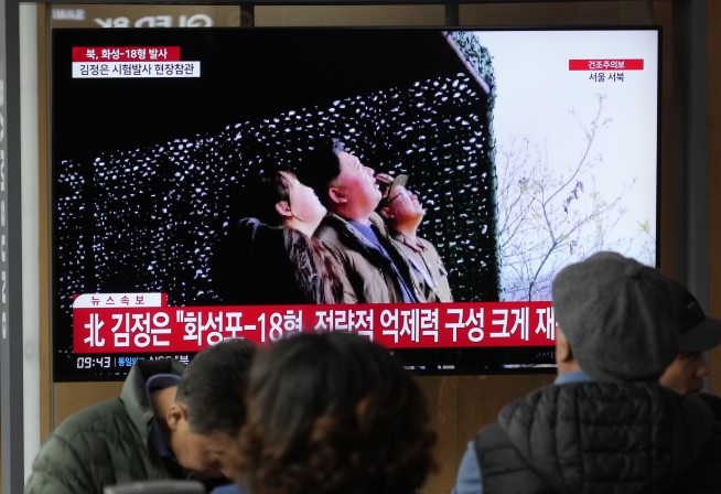 N. Korea says it tested new solid-fuel long-range missile