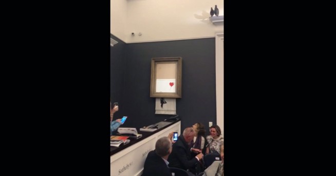 Sale on for Banksy painting that self-destructed at auction