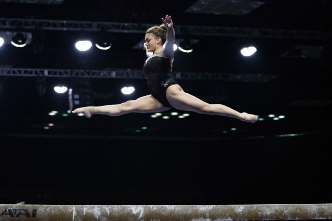 Biles makes history in return to competition at US Classic