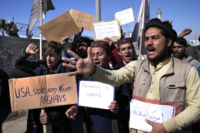Afghans protest US order to give $3.5B to 9/11 victims