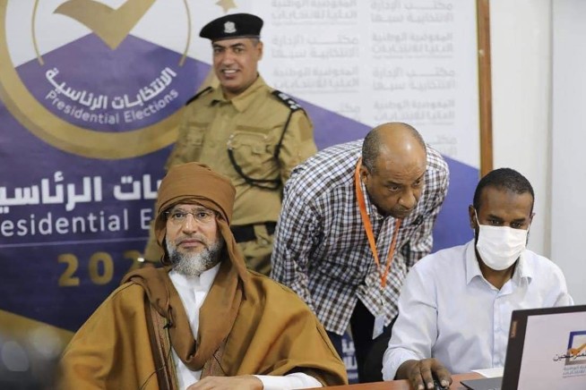 Gadhafi's son announces candidacy for president of Libya