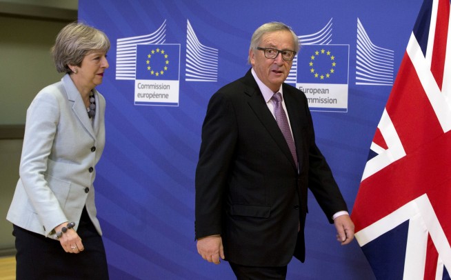 The Latest: Pound rises on news of Brexit progress