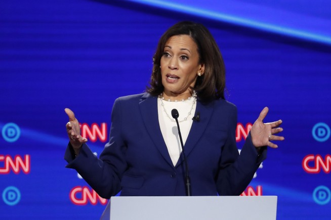 The Latest: Trump 'surprised' Biden picked Harris for VP