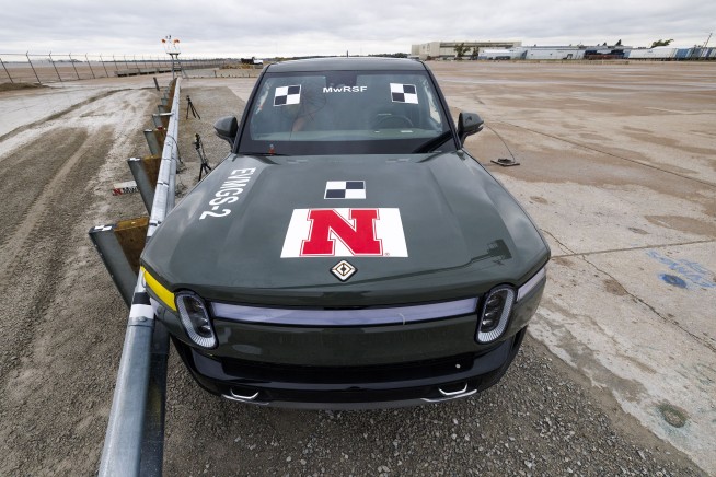 Crash tests indicate nation's guardrail system can't handle heavy electric vehicles